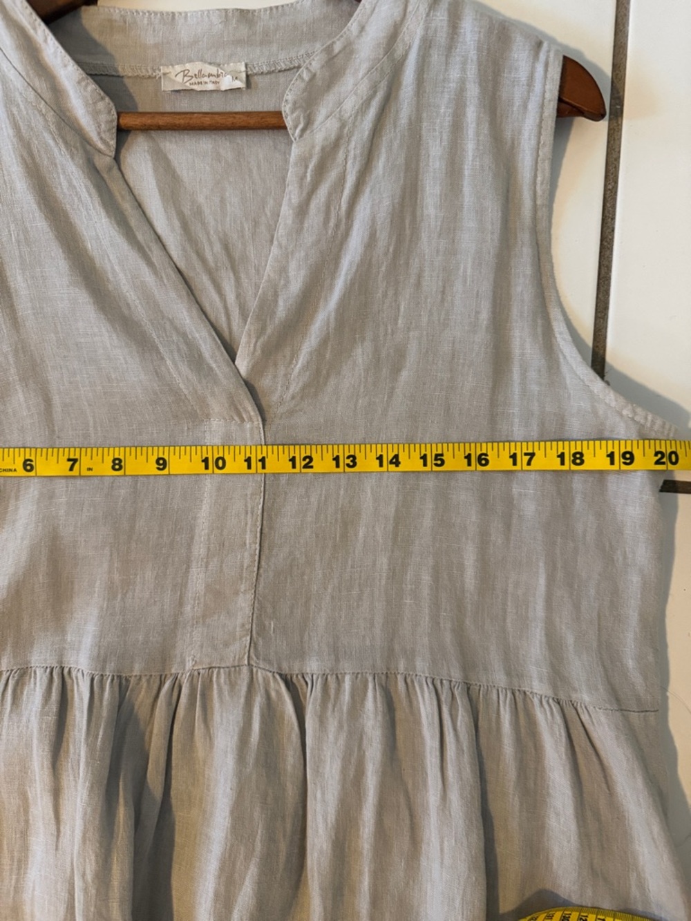 100% Made In Italy Linen Dress - Picture 4 of 7